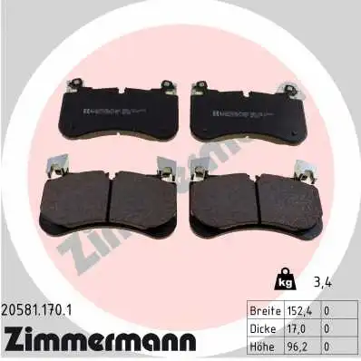 Brake Pad Set, disc brake (20581.170.1)