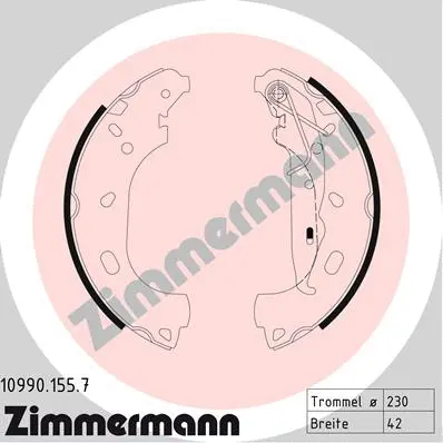 Brake Shoe Set (10990.155.7)