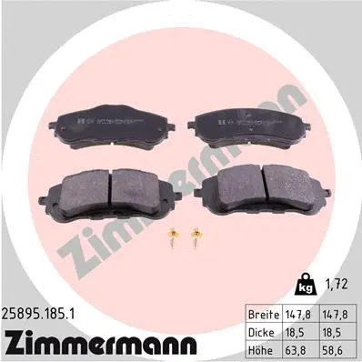 Brake Pad Set, disc brake (25895.185.1)