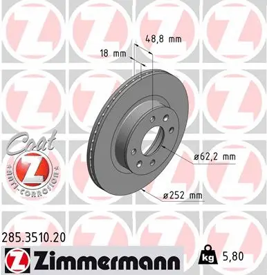 Brake Disc (285.3510.20)