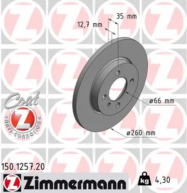 Brake Disc (150.1257.20)