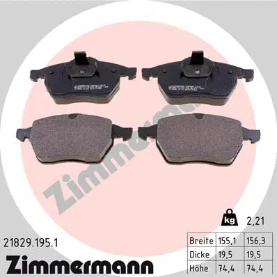 Brake Pad Set, disc brake (21829.195.1)