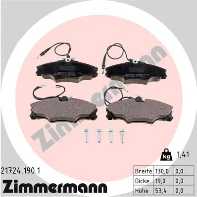 Brake Pad Set, disc brake (21724.190.1)