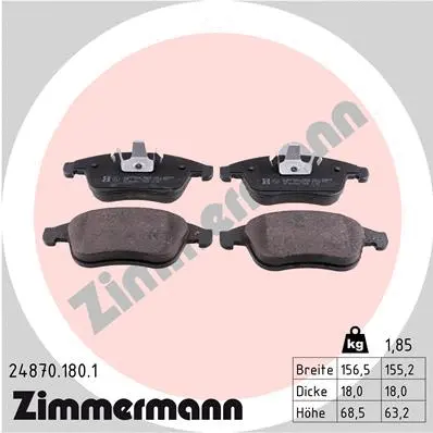 Brake Pad Set, disc brake (24870.180.1)