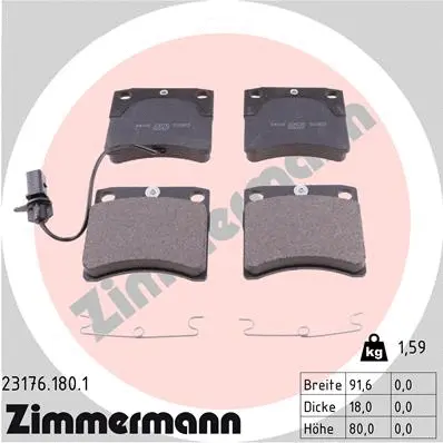 Brake Pad Set, disc brake (23176.180.1)