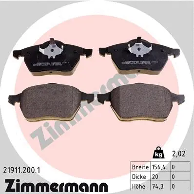 Brake Pad Set, disc brake (21911.200.1)