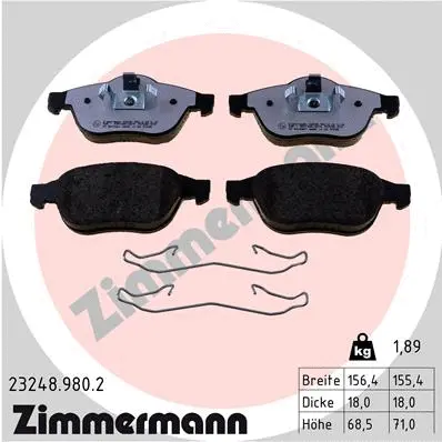 Brake Pad Set, disc brake (23248.980.2)