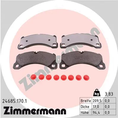 Brake Pad Set, disc brake (24685.170.1)