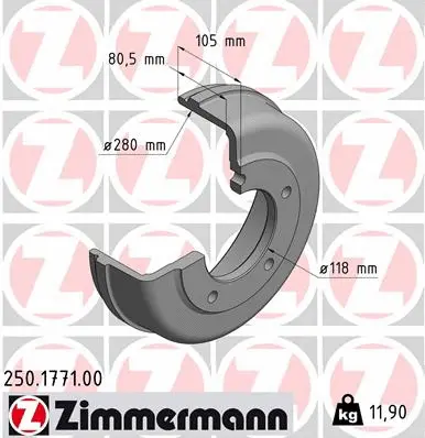 Brake Drum (250.1771.00)