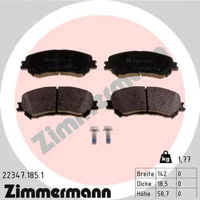 Brake Pad Set, disc brake (22347.185.1)