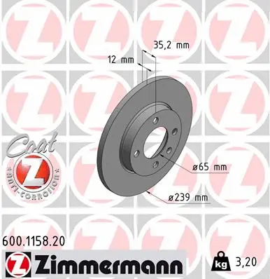 Brake Disc (600.1158.20)