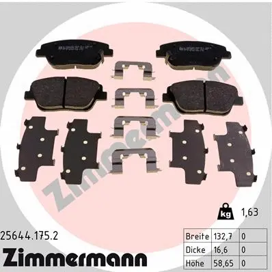 Brake Pad Set, disc brake (25644.175.2)