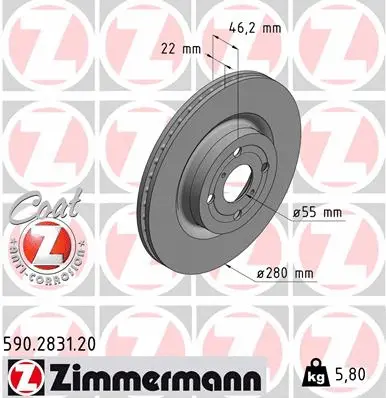 Brake Disc (590.2831.20)