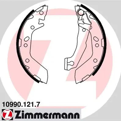Brake Shoe Set (10990.121.7)