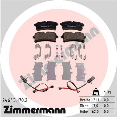 Brake Pad Set, disc brake (24643.170.2)