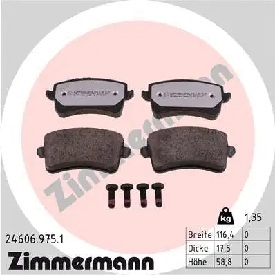 Brake Pad Set, disc brake (24606.975.1)