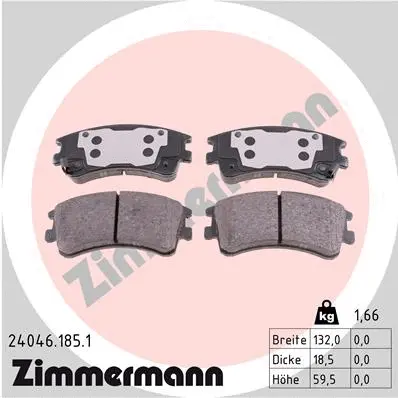 Brake Pad Set, disc brake (24046.185.1)