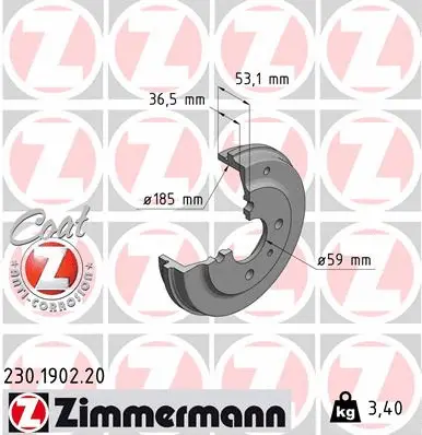 Brake Drum (230.1902.20)