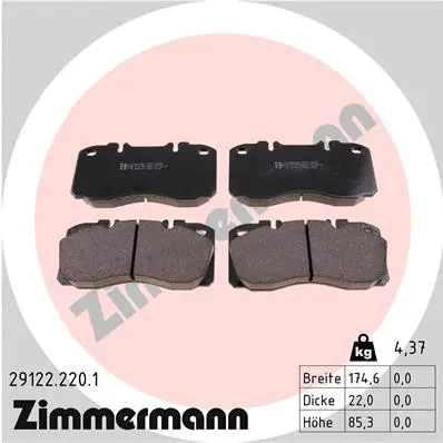 Brake Pad Set, disc brake (29122.220.1)