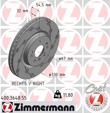 Brake Disc (400.3648.55)