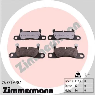 Brake Pad Set, disc brake (24721.970.1)