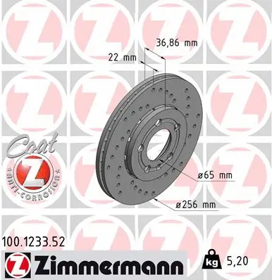 Brake Disc (100.1233.52)