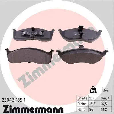 Brake Pad Set, disc brake (23043.185.1)