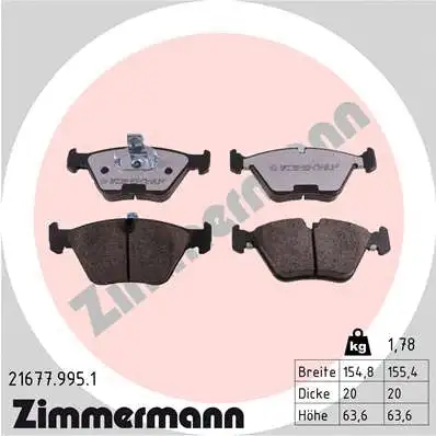 Brake Pad Set, disc brake (21677.995.1)