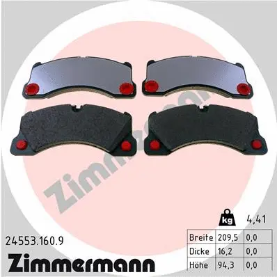 Brake Pad Set, disc brake (24553.160.9)