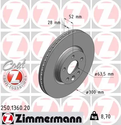 Brake Disc (250.1360.20)