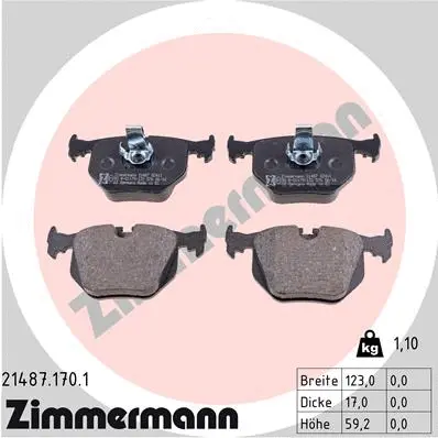 Brake Pad Set, disc brake (21487.170.1)