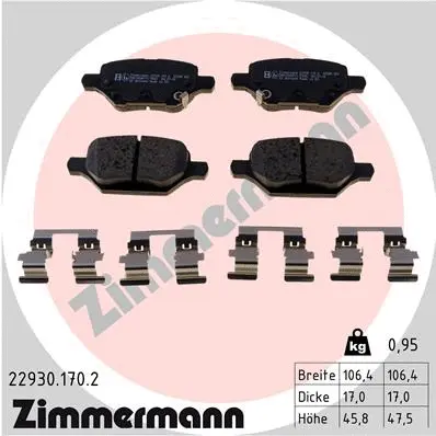 Brake Pad Set, disc brake (22930.170.2)