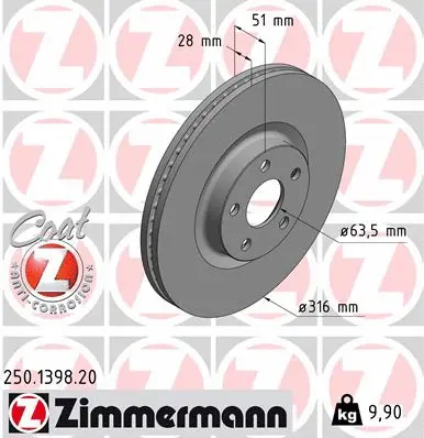 Brake Disc (250.1398.20)
