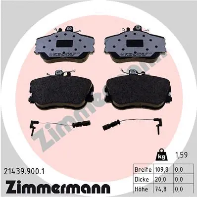 Brake Pad Set, disc brake (21439.900.1)