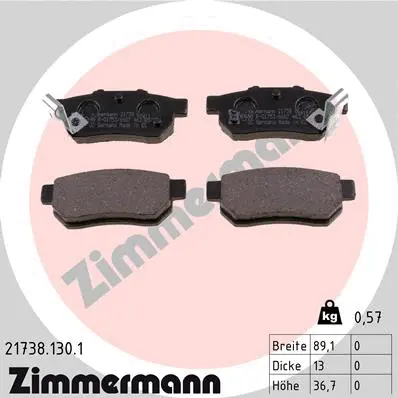Brake Pad Set, disc brake (21738.130.1)