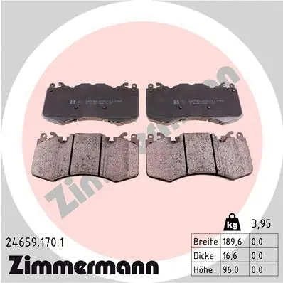 Brake Pad Set, disc brake (24659.170.1)