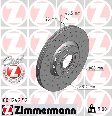 Brake Disc (100.1242.52)