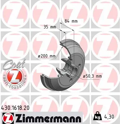 Brake Drum (430.1618.20)