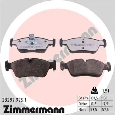 Brake Pad Set, disc brake (23287.975.1)