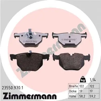 Brake Pad Set, disc brake (23550.970.1)
