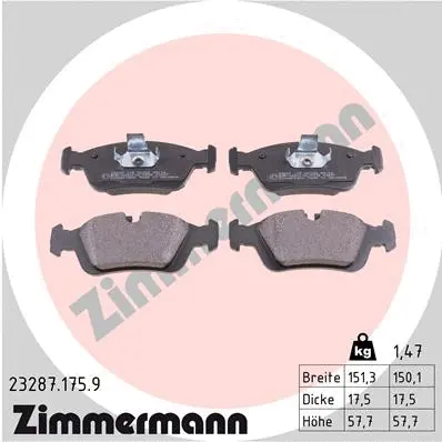 Brake Pad Set, disc brake (23287.175.9)