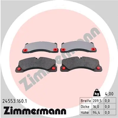 Brake Pad Set, disc brake (24553.160.1)
