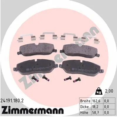 Brake Pad Set, disc brake (24191.180.2)