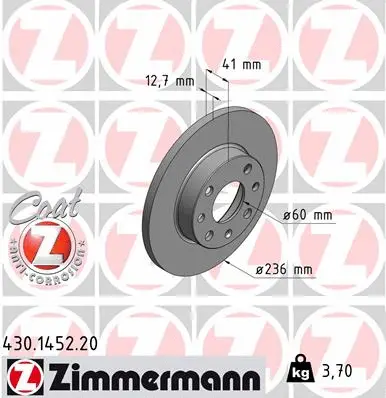 Brake Disc (430.1452.20)