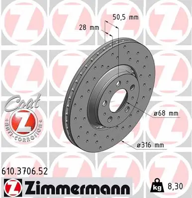 Brake Disc (610.3706.52)