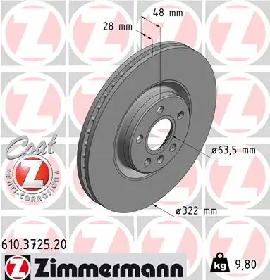 Brake Disc (610.3725.20)