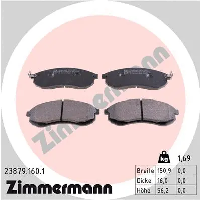 Brake Pad Set, disc brake (23879.160.1)