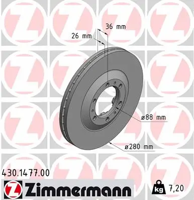 Brake Disc (430.1477.00)