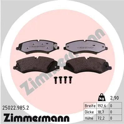 Brake Pad Set, disc brake (25022.985.2)