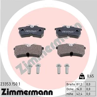 Brake Pad Set, disc brake (23353.150.1)